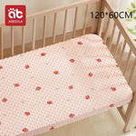 drap housse bébé léopard tigre motif animalier coton polyester doux blanc orange bleu clair