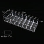 présentoir transparent rouge lèvres organisateur maquillage pinceaux crèmes poudres moderne minimaliste acrylic