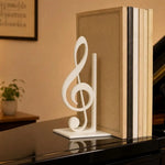 support livre clé sol blanc noir rose décoration musicale lisse uniforme