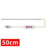 éclairage led plante 3000k têtes 30 50cm blanc vis contrôleur distant