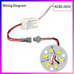 ampoule assemblez soi même led driver plaque 3w blanc neutre 32mm 40mm ac85265v