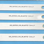 bande led ampoules blanc moderne 3v 530mm connecteurs aluminium