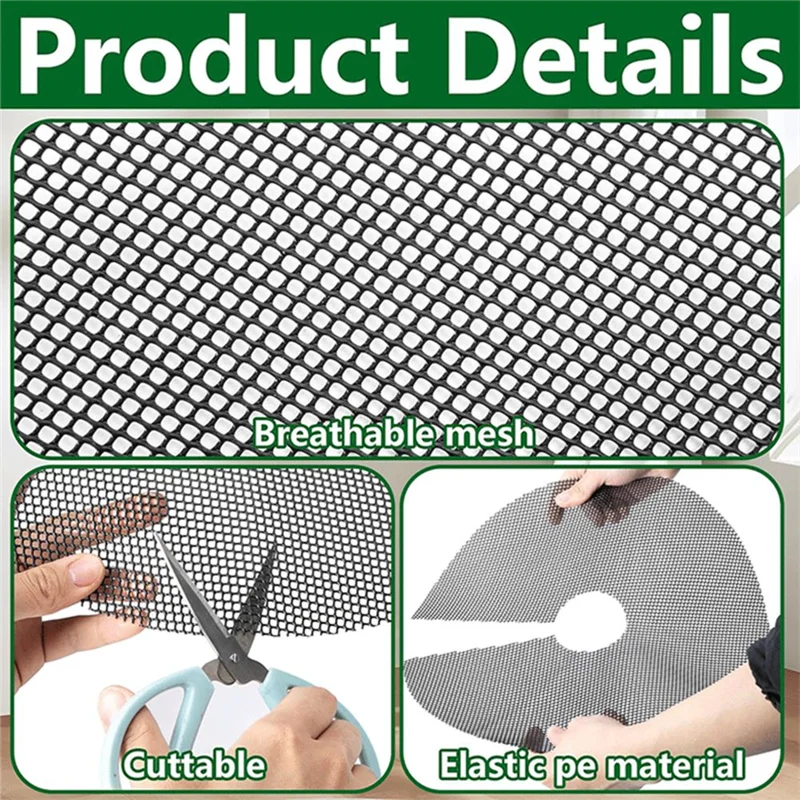 grille pot plante couverture protection sol prévention chat élastique fixe plante zz agrume ficus