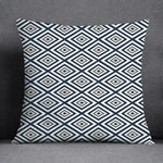 taies d'oreiller géométriques polyester bleu gris moderne maison 45x45cm non toxique respectueux environnement