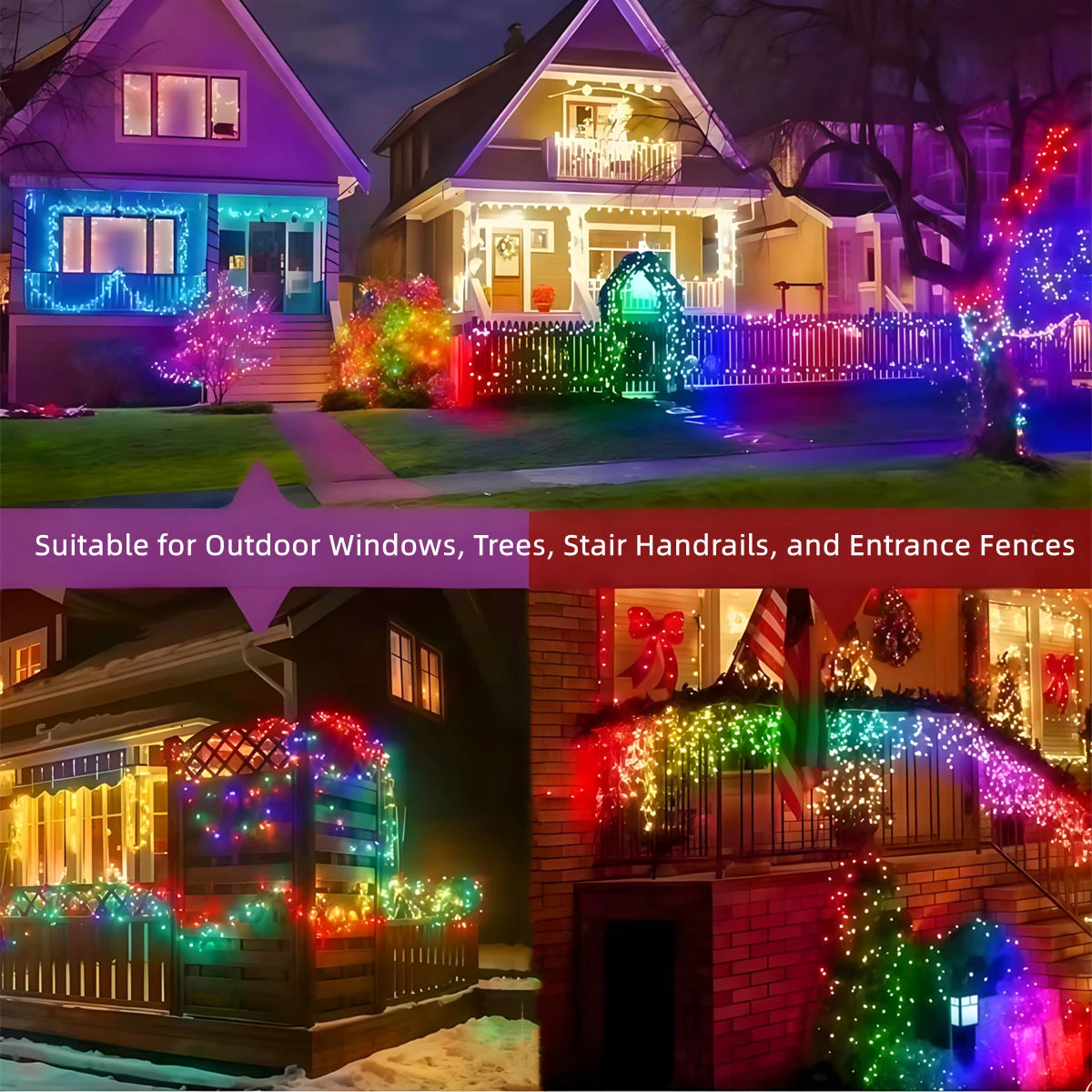 guirlande led multicolore flexible transparent noel 5m 10m 20m controle usb bluetooth