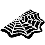 tapis halloween citrouille fantôme crâne toile d'araignée orange noir blanc maison fantaisie extérieur prière