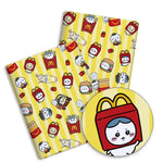 protège carte kawaii animaux motifs géométriques opaques couleurs vives bleu jaune rose violet turquoise