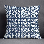 taies d'oreiller géométriques polyester bleu gris moderne maison 45x45cm non toxique respectueux environnement
