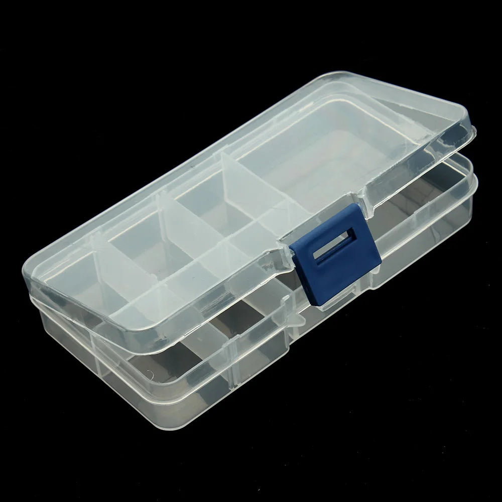 boîtes rangement bijoux transparentes modernes clips fermeture portant différentes couleurs portable voyage