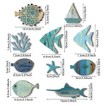décoration murale bois poissons corail étoile mer voilier marin océan intérieur artisanal fait main