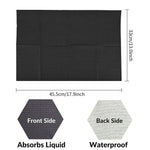 serviette absorbante tatouage jetable imperméable noire motif rayures horizontales protection dos