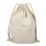 sacs rangement coton robustes grande capacité plusieurs tailles cordons serrage simple