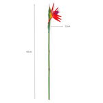 plantes artificielles oiseau paradis bouquet fleurs vert jaune orange rouge moderne décoration intérieur maison