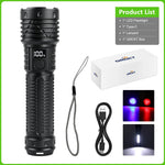 torche rechargeable led ultra puissante 300w lumineuse survie camping travail