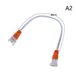 câble électrique blanc orange noir connecteur broches moderne plantation led lumière