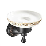 accessoires salle bain cuivre laiton noir classique brosse toilette porte serviettes papier hygiénique móc
