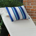 coussin moderne polypropylene rectangle blanc rayures utilisation décoration voiture 28x40cm imprimé nordique