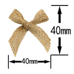 nœuds décoratifs rustiques couleur naturelle fibreux aspect artisanal 40mm 40mm décoration maison