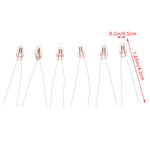 ampoules led transparentes rouges modernes tringles 0.5cm largeur 4.2cm hauteur rondes lisses