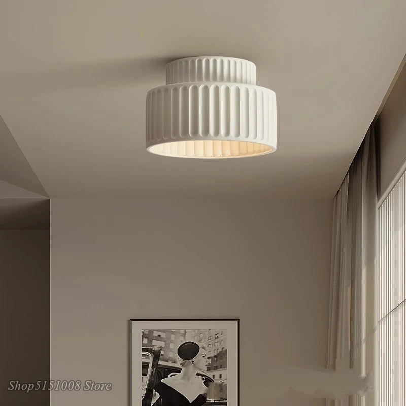 lampe moderne résine rouge vert rayures opaques chambre couloir salon