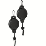suspension plante rétractable carabiners noir argenté système support plante macramé cloison fonctionnel utilitaire