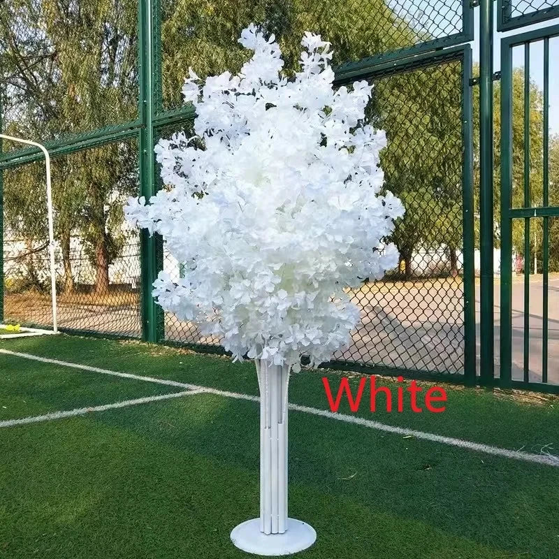 arbre artificiel fleurs modernes mariage anniversaire baby shower intérieur blanc rouge rose bleu champagne