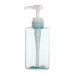 flacon pompe distributeur savon liquide mains transparent rectangulaire moderne minimaliste salle bain