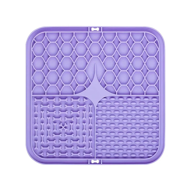tapis nourriture silicone anti glisse anti etouffement bleu violet vert gris orange moderne slow