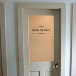 autocollants vinyle salle bain toilettes personnages minimalistes adhésifs salle bains décorations textes icones personnes