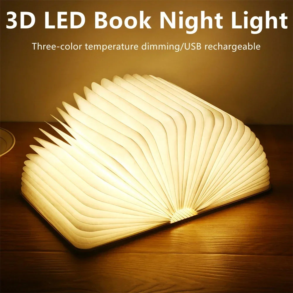lampe table livre forme blanc pliées pages moderne recharge usb notice