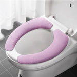 coussin toilette velours adhésif réutilisable lavable confortable jaune gris orange bleu rose violet