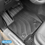 tapis sol voiture noir rayures horizontales moderne avant arrière