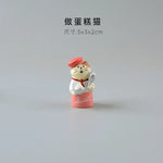 figurines animaux mignonnes résine strawberries fruits décor maison kawaii blanc rose beige rouge cartoon