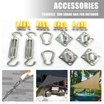 accessoires voile argent turnbuckles snap hooks pad eyes industriels robustes jardin