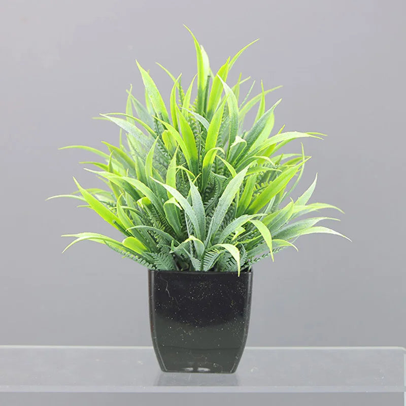 plantes artificielles arbres vertes feuilles modernes décoration extérieure table salon jardin mariage anniversaire