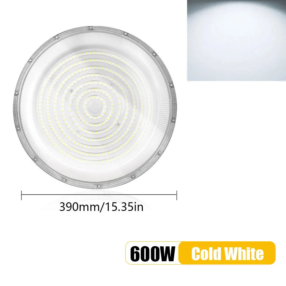 éclairage industriel led ufo haute baie blanc moderne 50w 600w ac85265v
