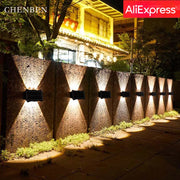 lumière solaire murale extérieure moderne multicolore panneau cellulaire jardin terrace