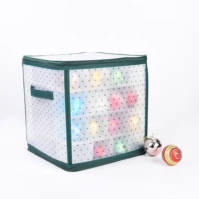 Boîte de rangement boules de Noël 64 compartiments vue d'ensemble