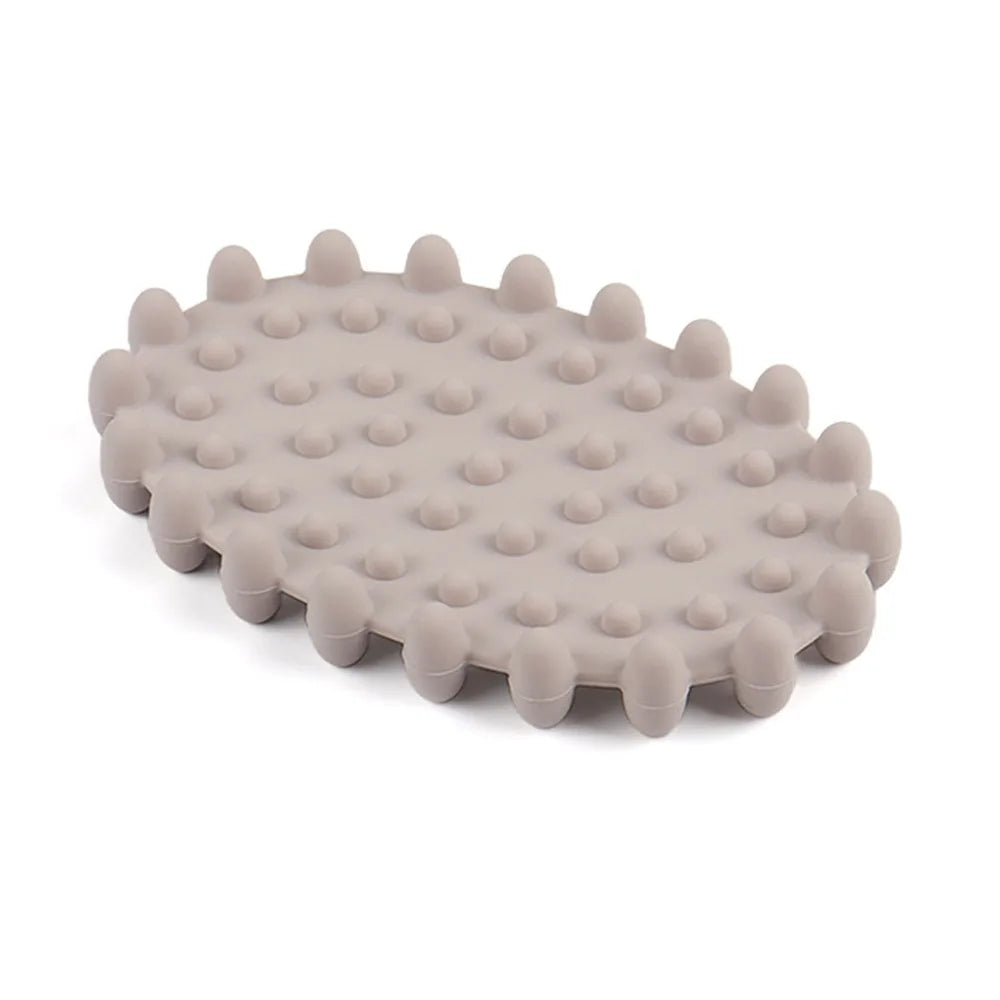 supports savon moderne boîtes savon antidérapants texturés bleu gris beige egouttoirs salles bain cuisine