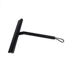 nettoyant vitre poignée longue brosse plate caoutchouc noir gris clips moderne minimaliste