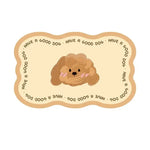 autocollant murale motif chien ours mignon texte have good dog beige rose