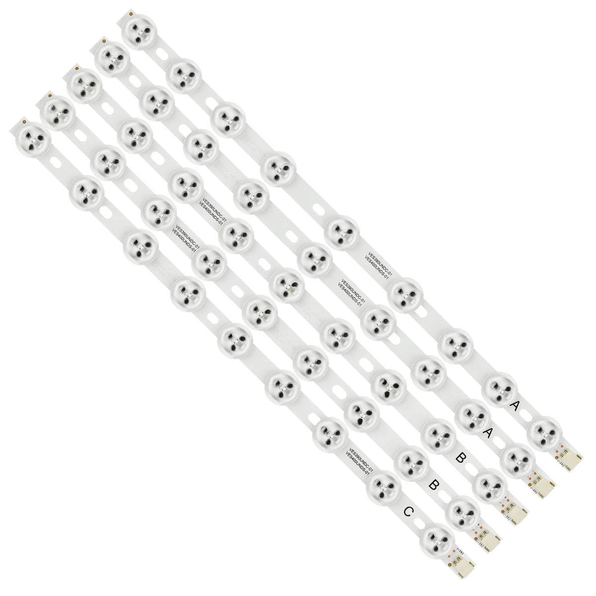 bande lumineuse led blanc moderne points noirs centroïdes opaques accessoires technologie éclairage