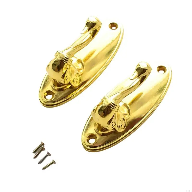 boucles rideau floral bronze doré argenté cuivre classiques pack deux boucles