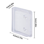 clips fixations rideau douche transparents modernes sans dommages coton plastique organisation salle bain