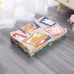 tapis d'entraînement lavable chiens motifs animaux rose vert bleu moderne