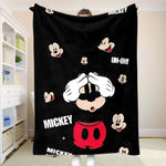 couverture mickey mouse points disney douce hiver été voyage camping chambre moderne
