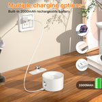 lampe murale led moderne recharge usb plaque adhésive blanc beige marron minimaliste
