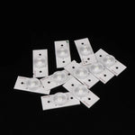 LED blanches rondes transparentes modernes adhésif 10 pièces fixations incluses