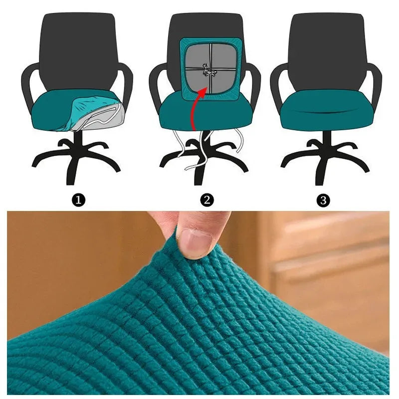 chaise moderne coussin remplacement adhésif noir beige vert rouge maille géométrique elasthanne polyester