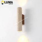 applique murale pierre marbre beige bois moderne salon chambre salon